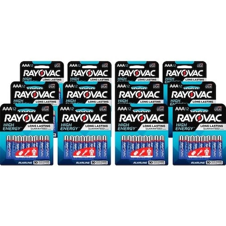 Spectrum Brands BATTERIES, ALKALINE, AAA RAY82412KCT